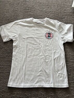 Baseball Lifestyle Youth White Short-Sleeve Graphic Tee with Chest Emblem